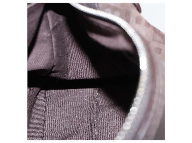 BALLY Borsa a Spalla in Pelle Scamosciata Marrone Argento Auth ti2290 - vista 19