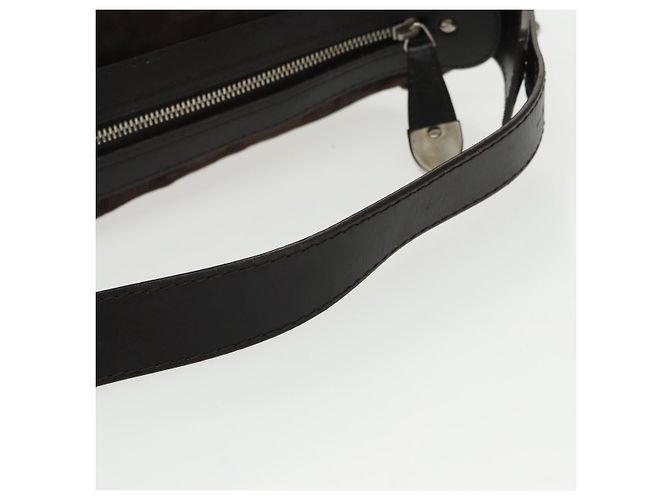 BALLY Borsa a Spalla in Pelle Scamosciata Marrone Argento Auth ti2290 - vista 7