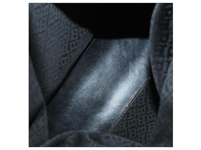 BALLY Bolso de Hombro de Cuero Nylon 5Set Negro Gris Marrón Auth ti2286 Castaño - vista 17