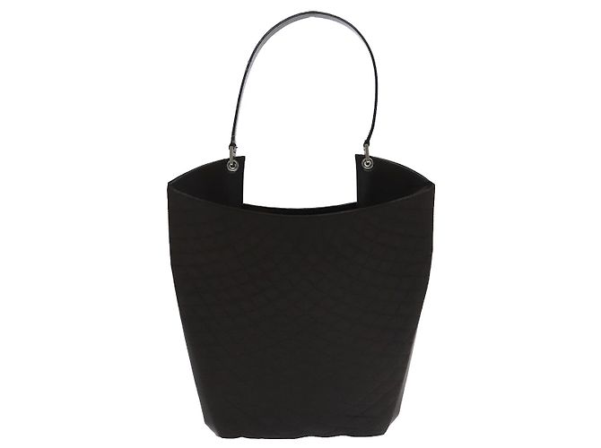 BALLY Bolso de Hombro de Cuero Nylon 5Set Negro Gris Marrón Auth ti2286 Castaño - vista 2