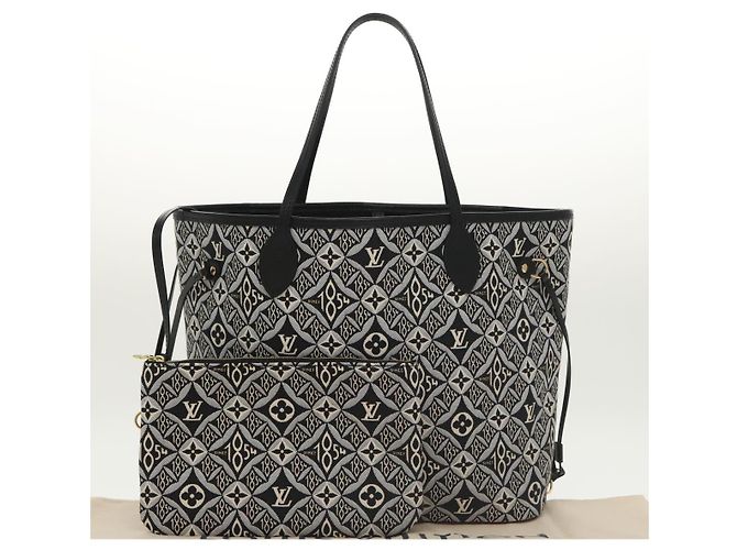 LOUIS VUITTON Monograma Jaguar DESDE 1854 Bolsa Neverfull MM M57230 LV Auth 101317S Negro - vista 12