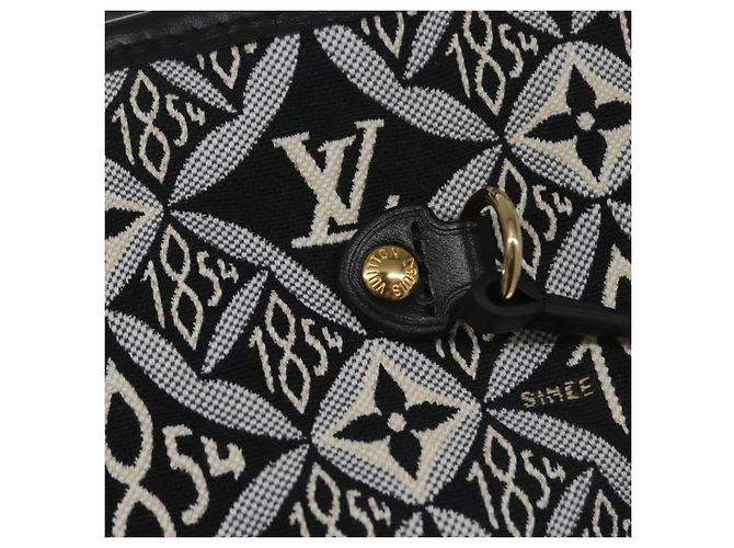 LOUIS VUITTON Monograma Jaguar DESDE 1854 Bolsa Neverfull MM M57230 LV Auth 101317S Negro - vista 18