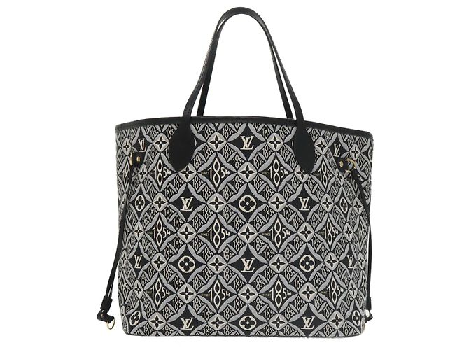 LOUIS VUITTON Monograma Jaguar DESDE 1854 Bolsa Neverfull MM M57230 LV Auth 101317S Negro - vista 2