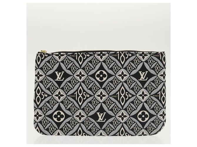 LOUIS VUITTON Monograma Jaguar DESDE 1854 Bolsa Neverfull MM M57230 LV Auth 101317S Negro - vista 25