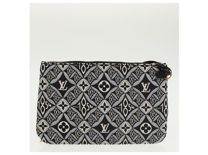 LOUIS VUITTON Monograma Jaguar DESDE 1854 Bolsa Neverfull MM M57230 LV Auth 101317S Negro - vista 26