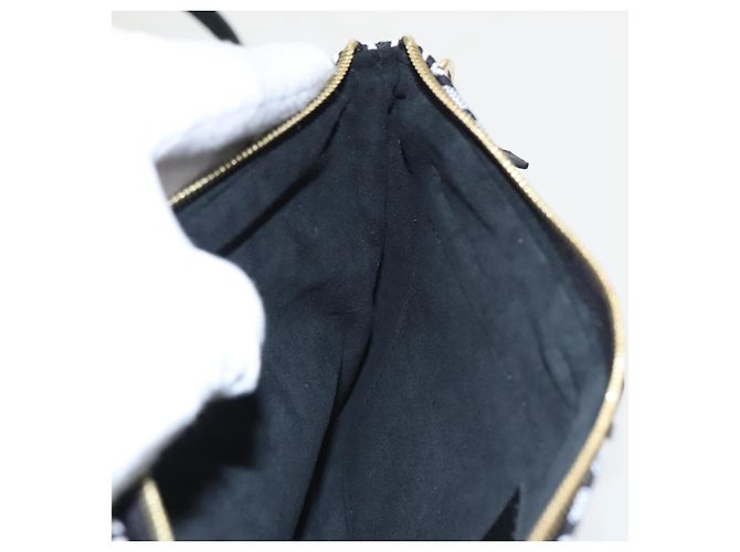 LOUIS VUITTON Monograma Jaguar DESDE 1854 Bolsa Neverfull MM M57230 LV Auth 101317S Negro - vista 41