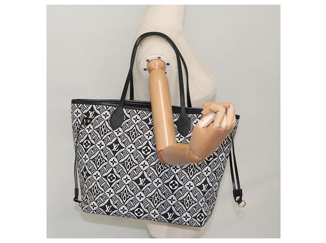 LOUIS VUITTON Monograma Jaguar DESDE 1854 Bolsa Neverfull MM M57230 LV Auth 101317S Negro - vista 43