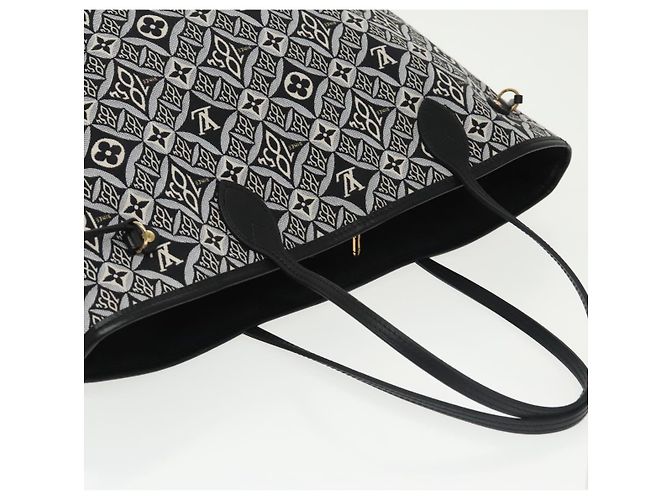 LOUIS VUITTON Monograma Jaguar DESDE 1854 Bolsa Neverfull MM M57230 LV Auth 101317S Negro - vista 6