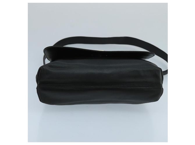 Borsa a spalla Salvatore Ferragamo in pelle nera e oro Auth am7272 Nero D'oro - vista 5