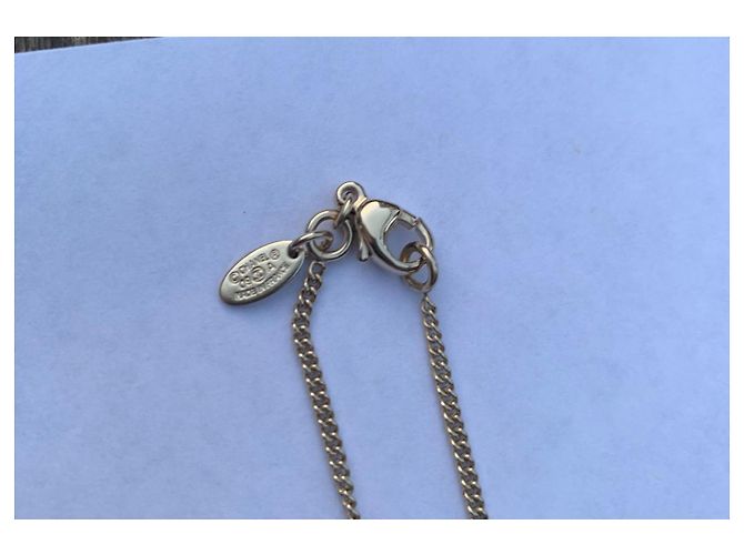 Collana Chanel in metallo dorato con pendente di perla Gold hardware - vista 6