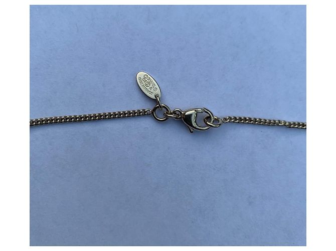 Collana Chanel in metallo dorato con pendente di perla Gold hardware - vista 7