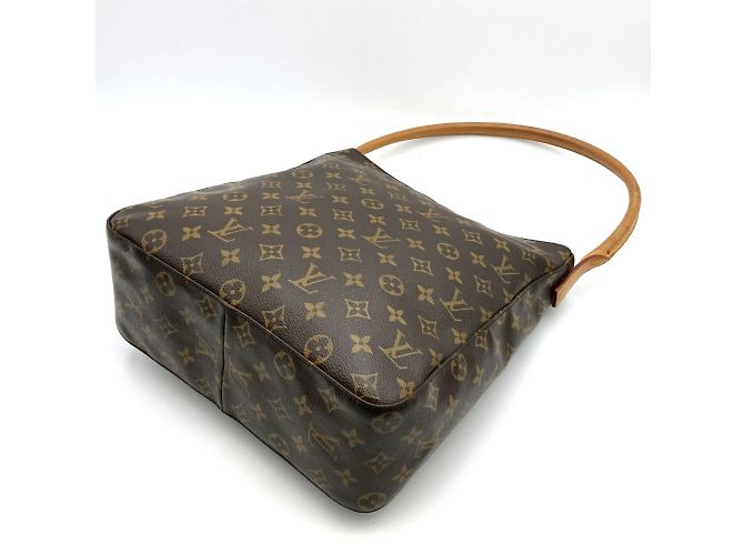 Borsa Louis Vuitton Monogram Looping GM Marrone - vista 4
