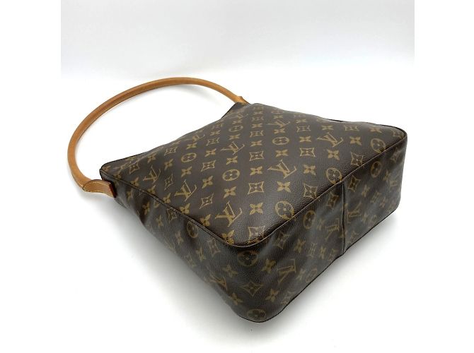 Borsa Louis Vuitton Monogram Looping GM Marrone - vista 5