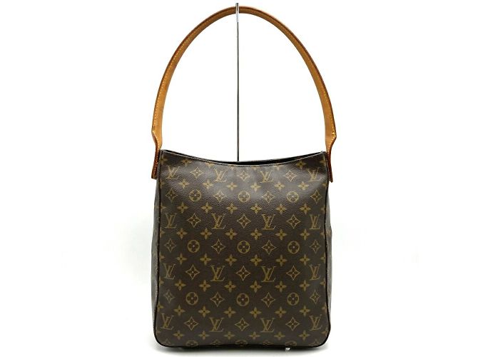 Borsa Louis Vuitton Monogram Looping GM Marrone - vista 7