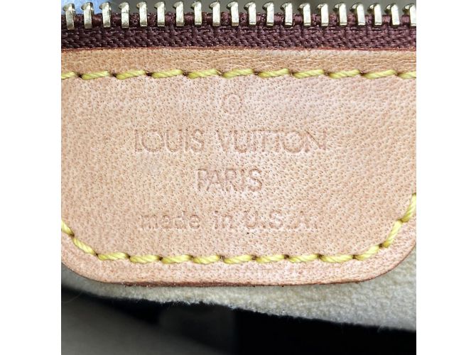 Borsa Louis Vuitton Monogram Looping GM Marrone - vista 9