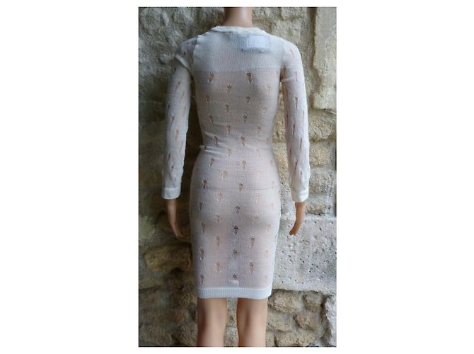 Isabel Marant Joss Strickkleid Wolle ecru beige Roh - Ansicht 5