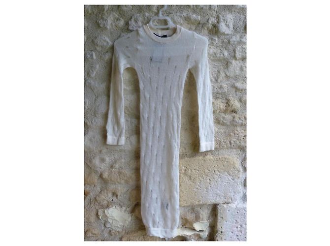 Isabel Marant Joss Strickkleid Wolle ecru beige Roh - Ansicht 6
