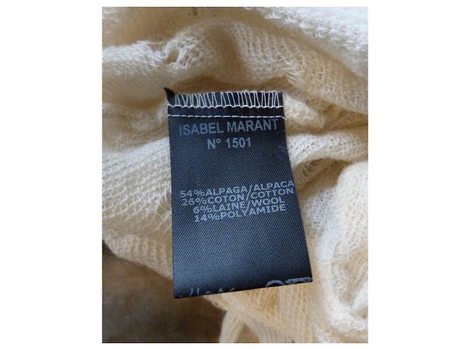 Isabel Marant Joss Strickkleid Wolle ecru beige Roh - Ansicht 8