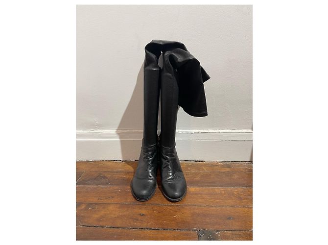Botas VANESSA BRUNO T.EU 37.5 Cuero Negro - vista 2