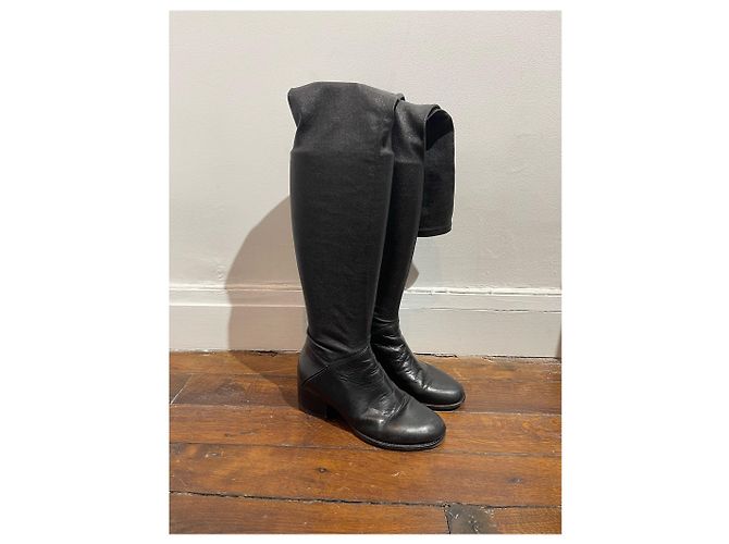 Botas VANESSA BRUNO T.EU 37.5 Cuero Negro - vista 3