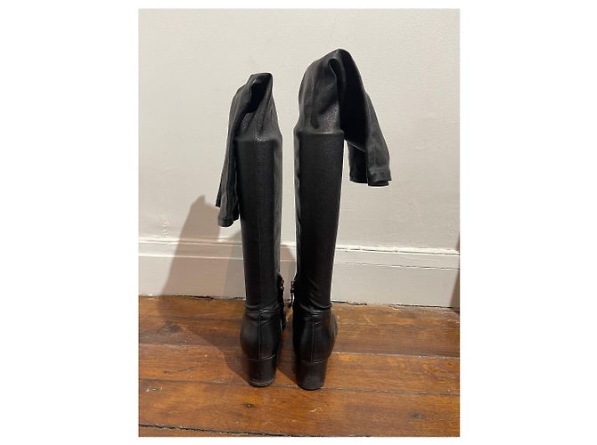 Botas VANESSA BRUNO T.EU 37.5 Cuero Negro - vista 4