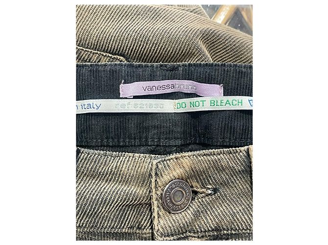 VANESSA BRUNO Jeans T.US 28 Algodón Caqui - vista 4
