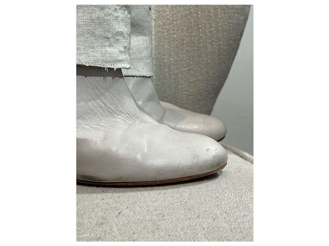 Botas CASADEI T.EU 38 Cuero Blanco - vista 3