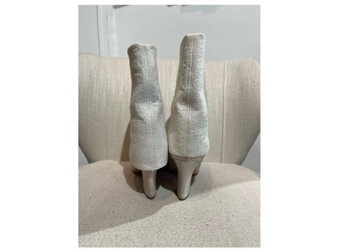 Botas CASADEI T.EU 38 Cuero Blanco - vista 5