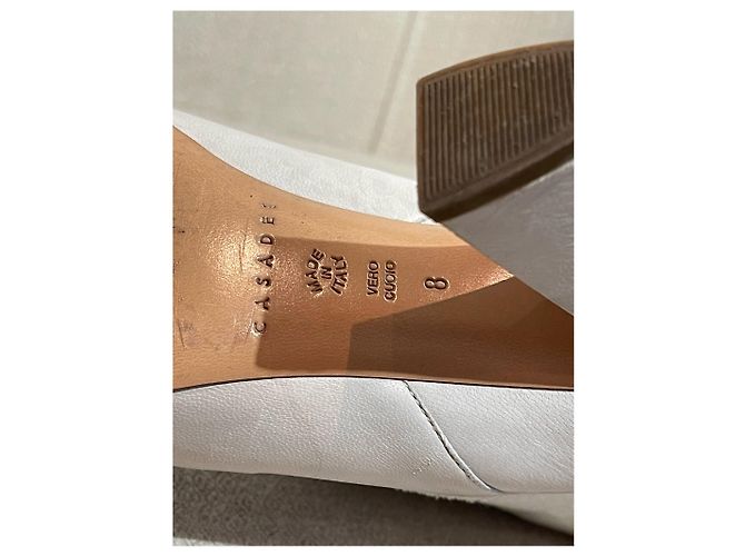 Botas CASADEI T.EU 38 Cuero Blanco - vista 7