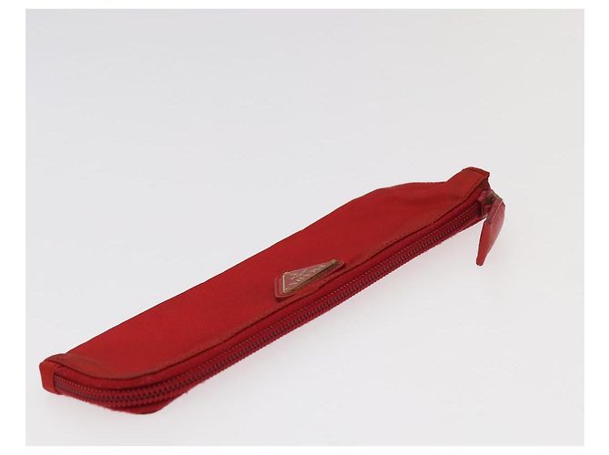 PRADA Borsa Sportiva in Nylon 2Set Rosso Beige Auth bs20324 - vista 13