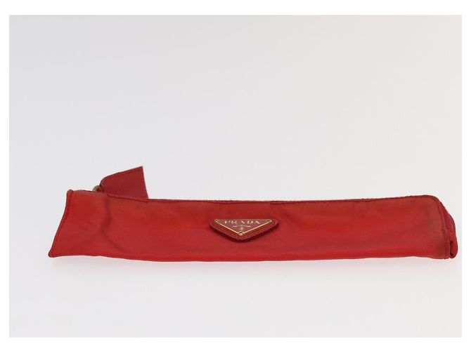PRADA Borsa Sportiva in Nylon 2Set Rosso Beige Auth bs20324 - vista 14