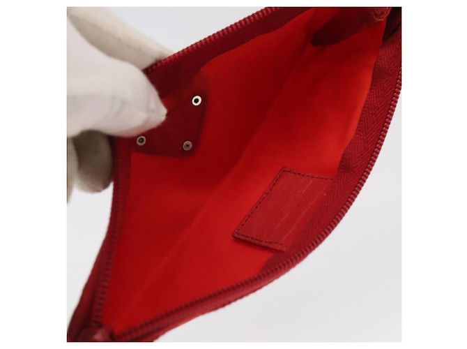 PRADA Borsa Sportiva in Nylon 2Set Rosso Beige Auth bs20324 - vista 16