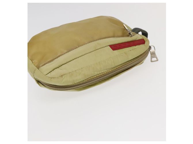 PRADA Borsa Sportiva in Nylon 2Set Rosso Beige Auth bs20324 - vista 5