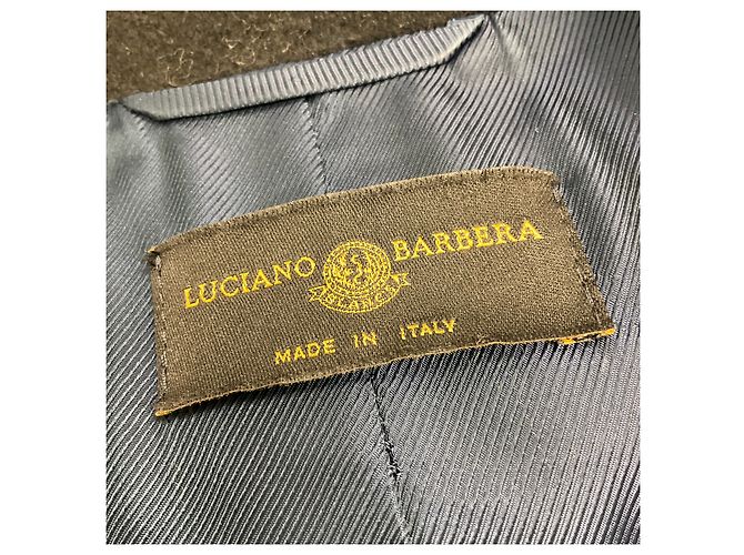 Abrigo de cachemira negro de doble botonadura Luciano Barbera - vista 4