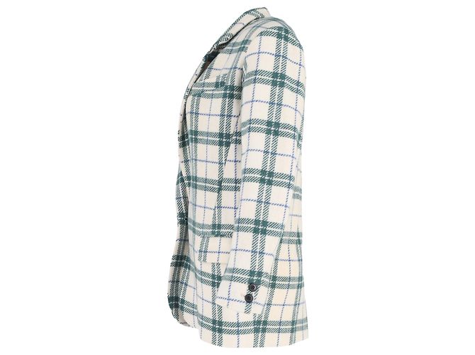 Isabel Marant Étoile Checked Blazer in Multicolor Wool Multiple colors - view 2
