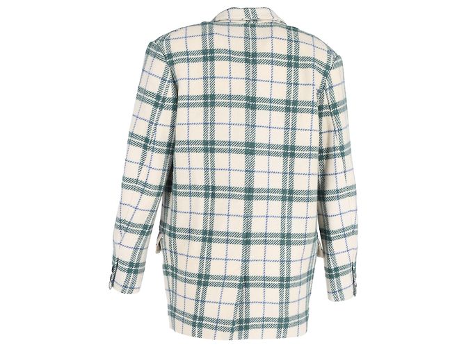Isabel Marant Étoile Checked Blazer in Multicolor Wool Multiple colors - view 3