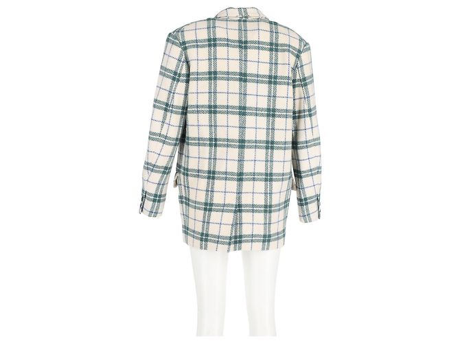 Isabel Marant Étoile Checked Blazer in Multicolor Wool Multiple colors - view 6