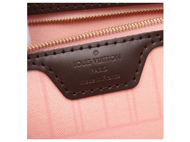 Sac tote Louis Vuitton Damier Neverfull MM N40598 Marron - vue 4