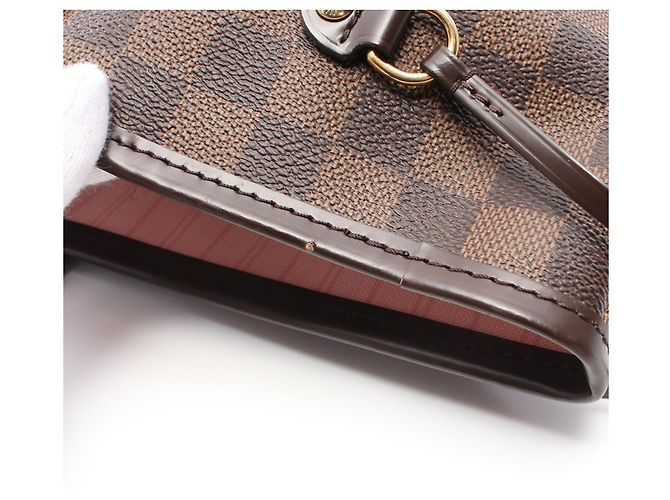 Sac tote Louis Vuitton Damier Neverfull MM N40598 Marron - vue 7