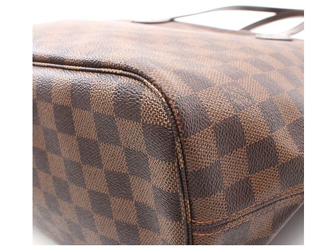 Sac tote Louis Vuitton Damier Neverfull MM N40598 Marron - vue 9