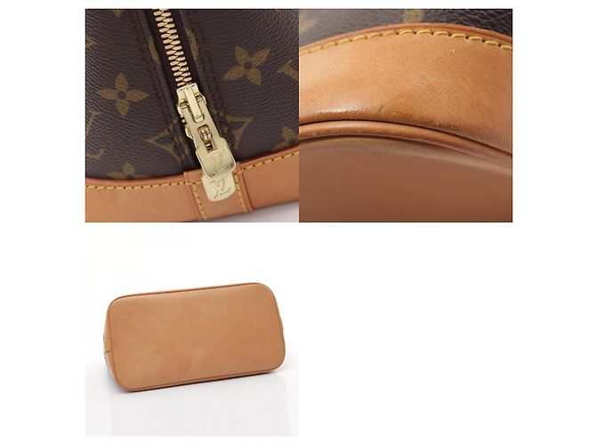 Sac à main Louis Vuitton Alma PM Monogram Marron - vue 10
