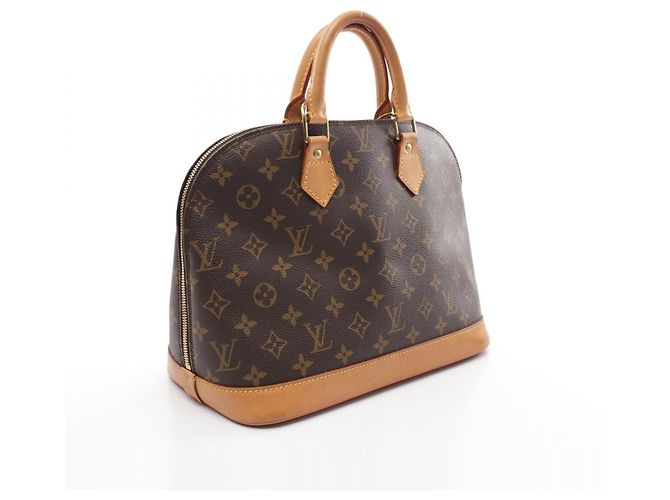 Sac à main Louis Vuitton Alma PM Monogram Marron - vue 2