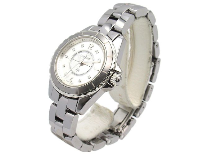 Chanel J12 8P Diamond Watch Titanium Ceramic H3401 Silvery - view 2