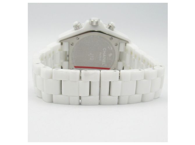 Chanel J12 Ceramic Chronograph Watch H1007 White - view 3