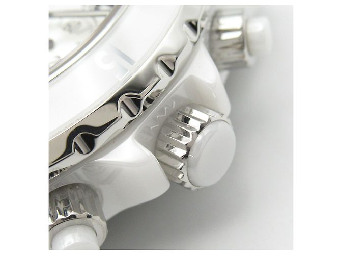 Chanel J12 Ceramic Chronograph Watch H1007 White - view 6