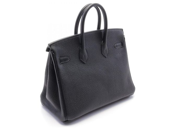 Hermès Borsa Hermes Birkin 25 Togo Nera Nero - vista 2