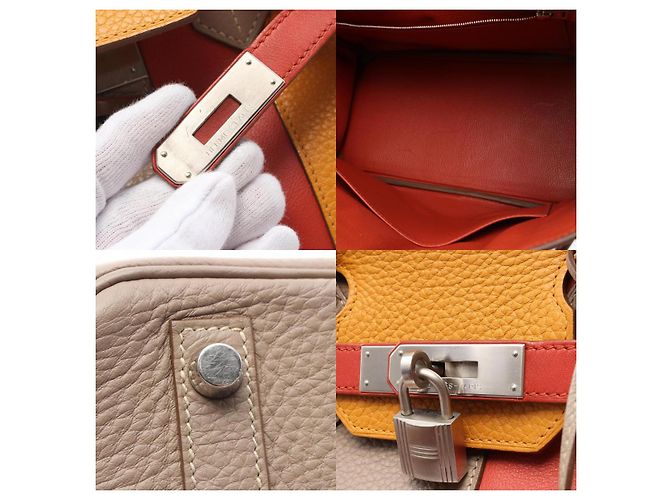 Hermès Birkin 30 Handtasche Beige/Braun - Ansicht 10