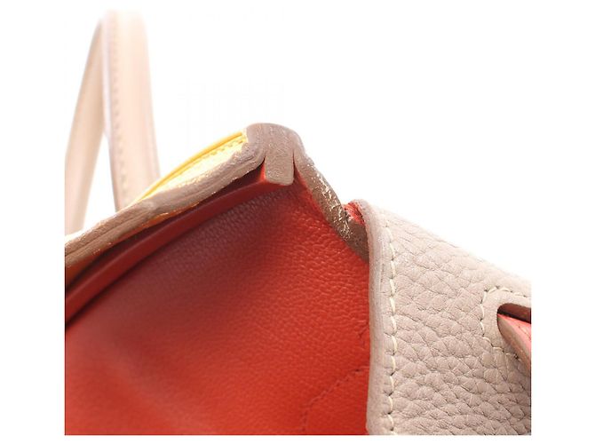 Hermès Birkin 30 Handtasche Beige/Braun - Ansicht 6
