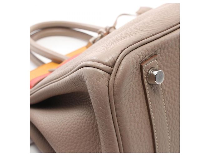 Hermès Birkin 30 Handtasche Beige/Braun - Ansicht 9
