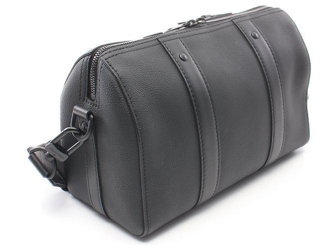 Louis Vuitton Leder City Keepall Umhängetasche M59255 Schwarz - Ansicht 2
